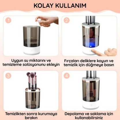 LunaClean Elektrikli Makyaj Fırçası Temizleme Makinesi