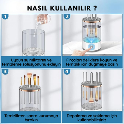 LunaClean Elektrikli Makyaj Fırçası Temizleme Makinesi