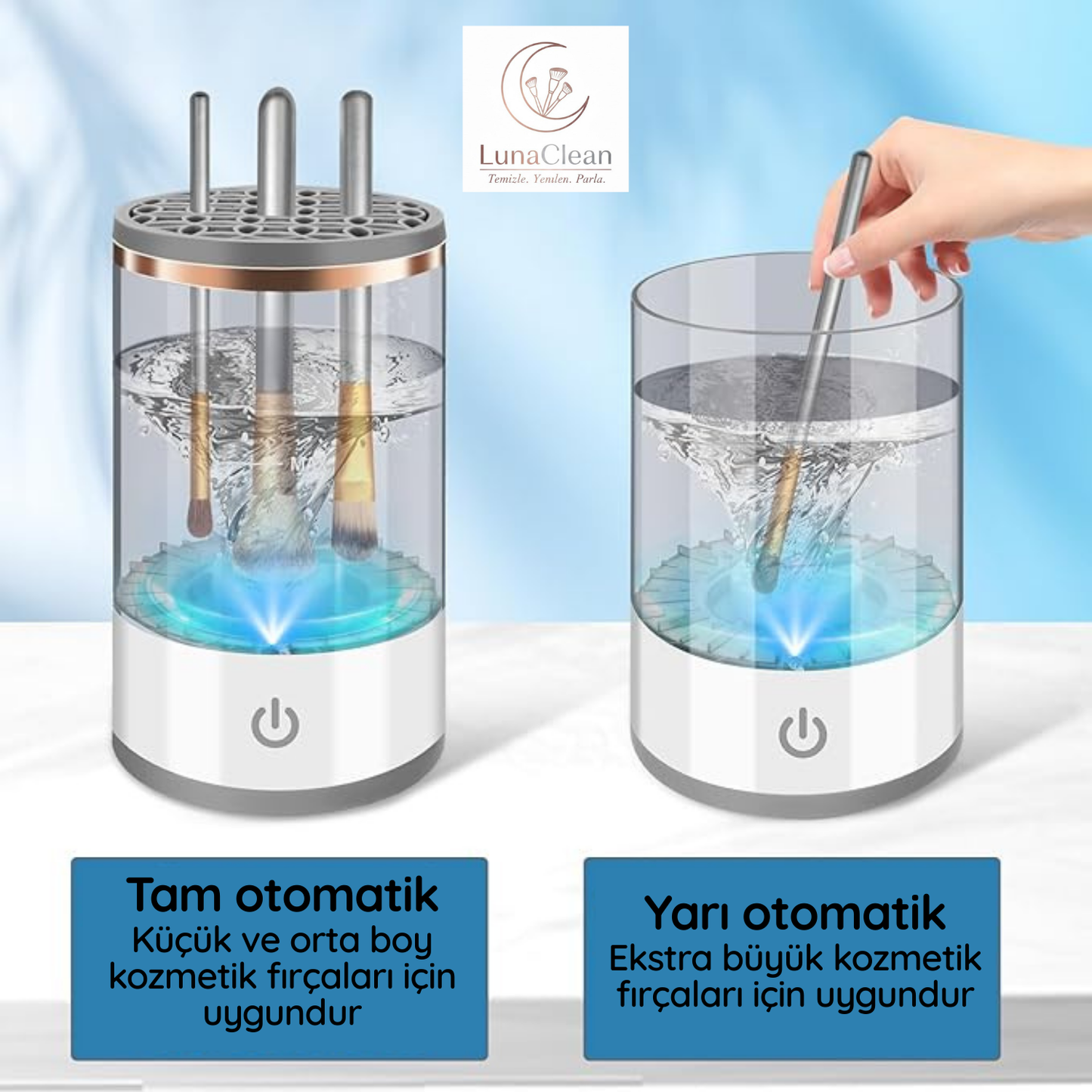 LunaClean Elektrikli Makyaj Fırçası Temizleme Makinesi